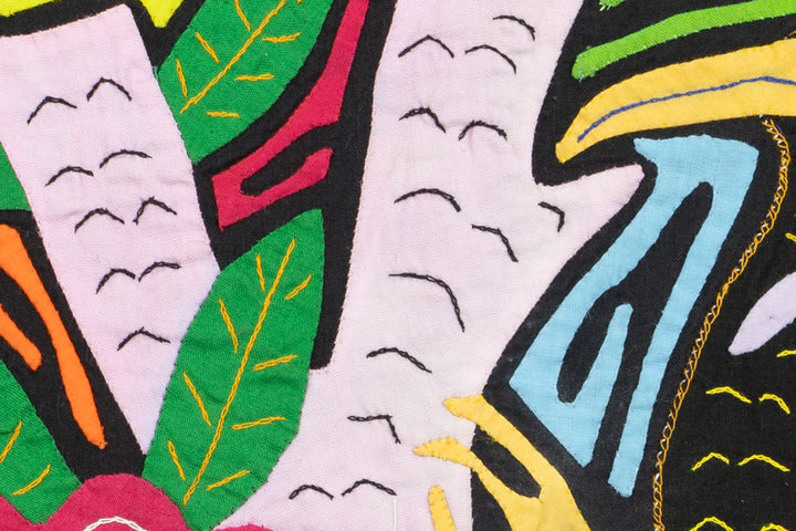 Black Bird Tree and Flower Mola