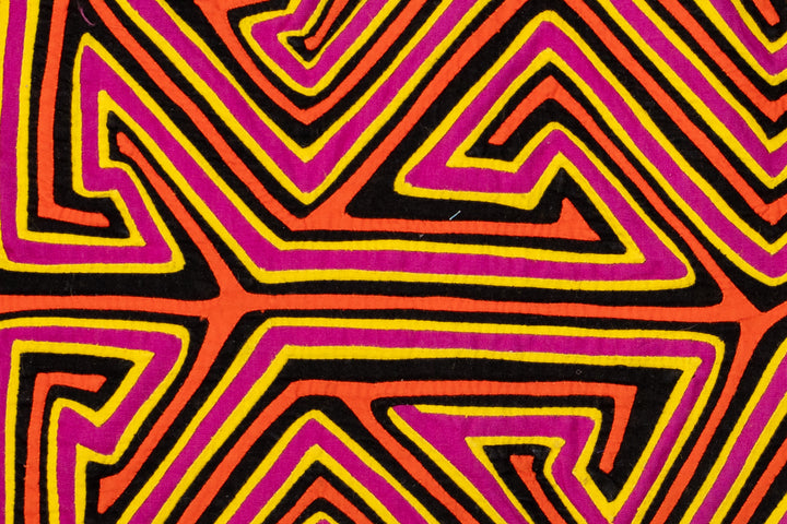 Gold Yellow and Purple Classic Design Mola