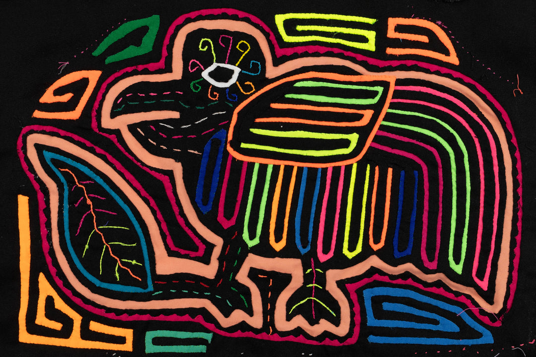 Rainbow Bird Panama Mola