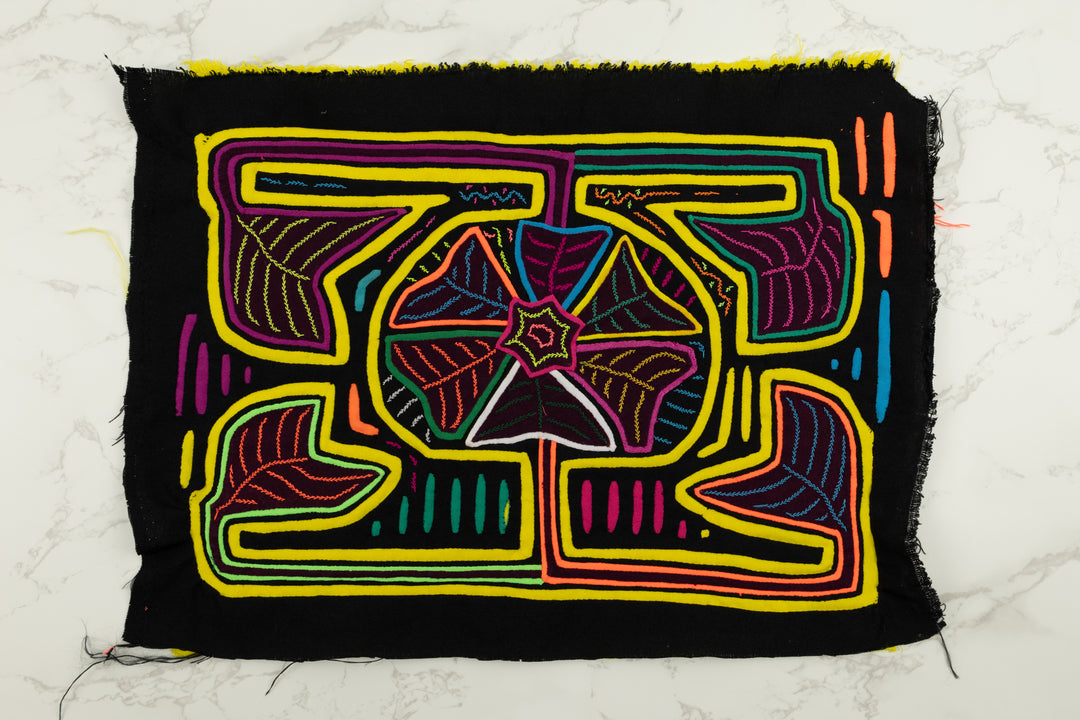 Handmade Floral Flower Panama Mola