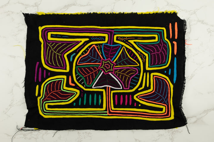 Handmade Floral Flower Panama Mola