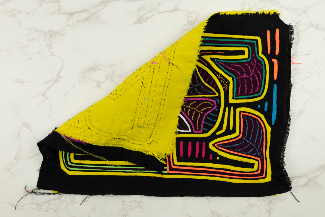 Handmade Floral Flower Panama Mola