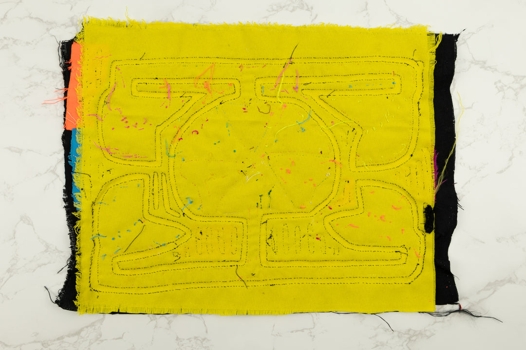 Handmade Floral Flower Panama Mola