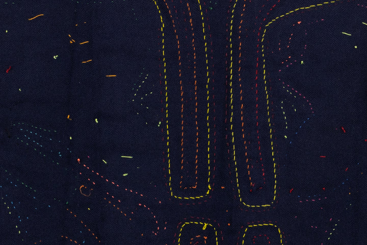 Goose in Bonnet Panama Mola