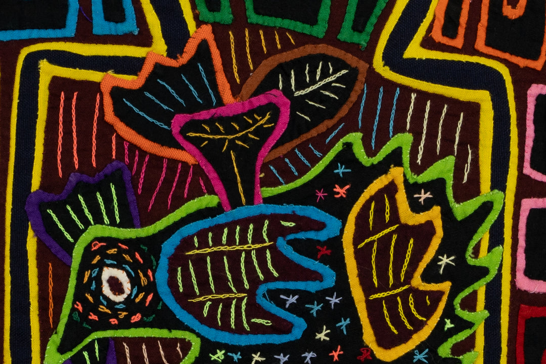 Handmade Cockfight Panama Mola