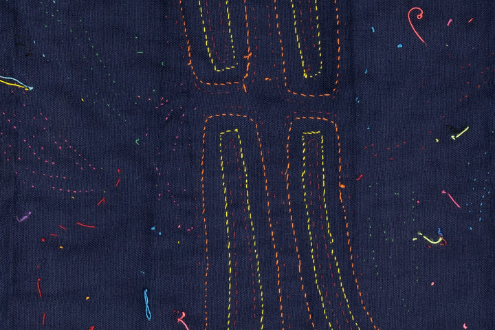 Fancy Swan Lake Mola, Wall Decor, Panama Mola, Latin American Art, Handmade Quilt, Wall Hanging, Mola Wall Art