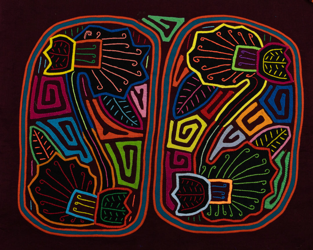 Handmade Fantasy Swan Bird Panama Mola