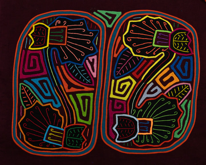 Handmade Fantasy Swan Bird Panama Mola