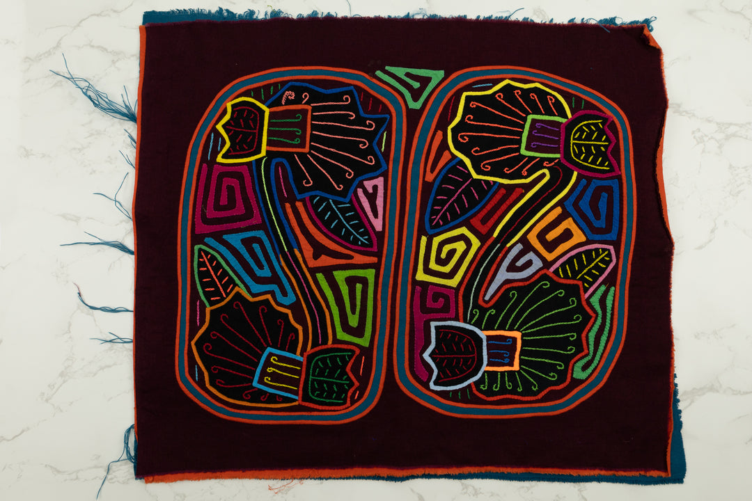 Handmade Fantasy Swan Bird Panama Mola