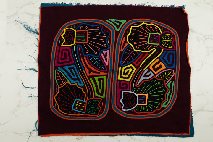 Handmade Fantasy Swan Bird Panama Mola