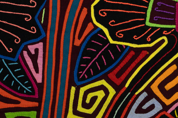 Handmade Fantasy Swan Bird Panama Mola