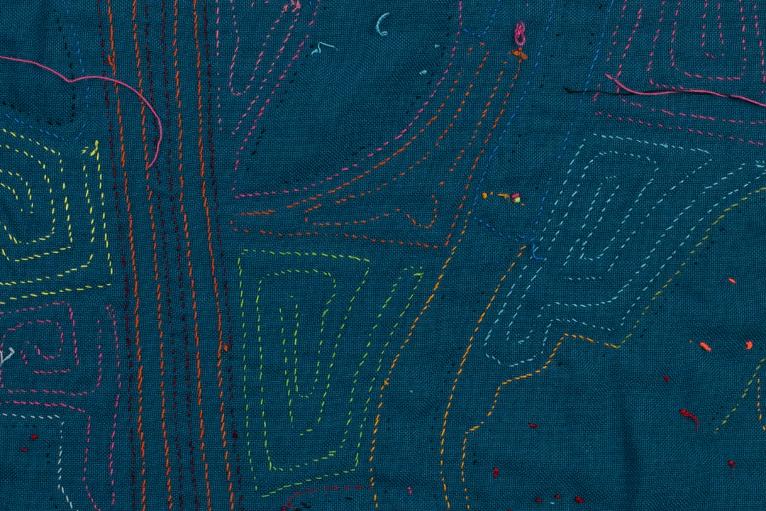 Handmade Fantasy Swan Bird Panama Mola