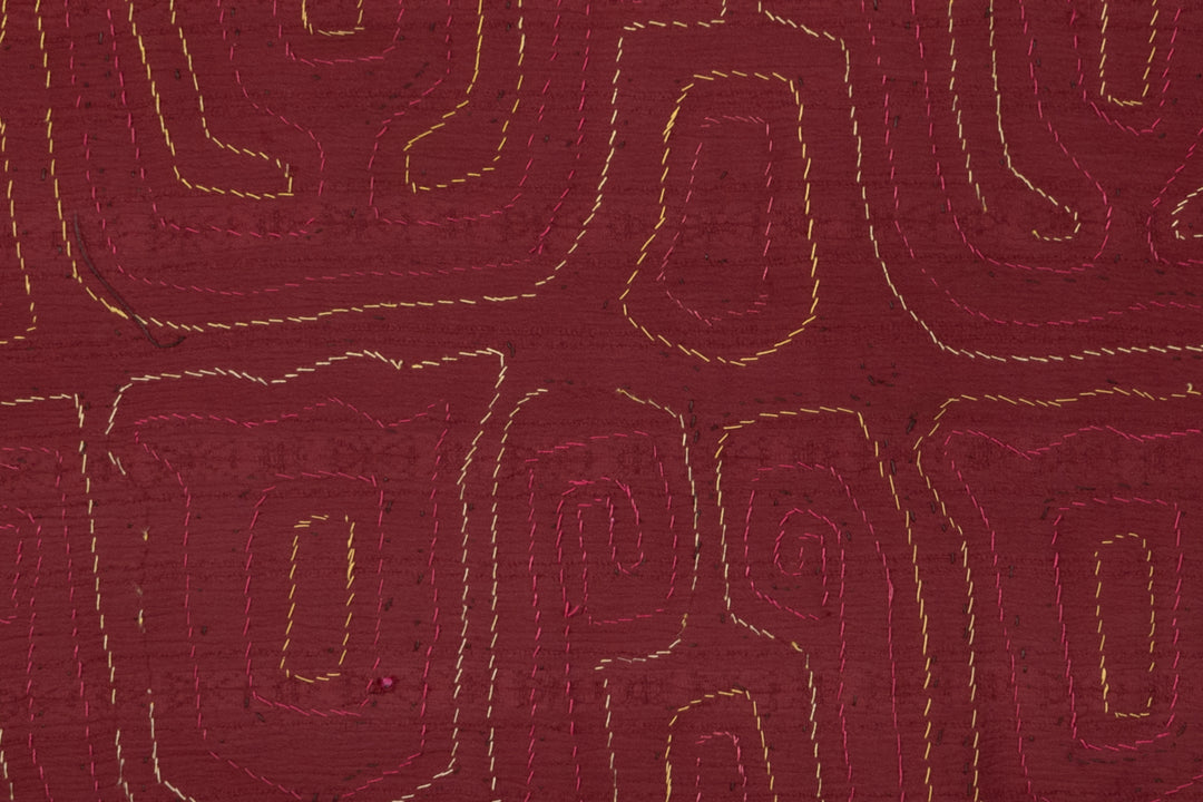 Vintage Black Purple Yellow Mola