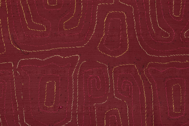 Vintage Black Purple Yellow Mola