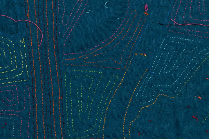 Handmade Fantasy Swan Bird Panama Mola