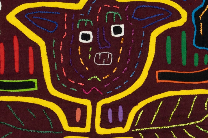 Smiling Tulip Flower Panama Mola