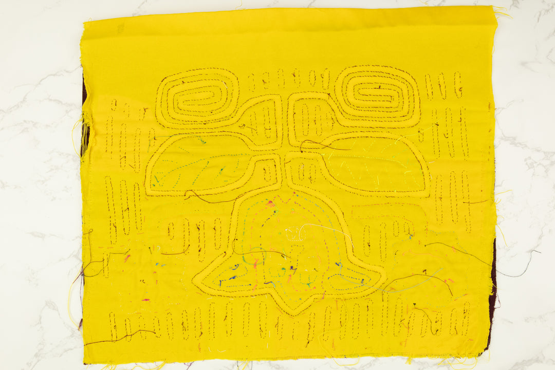 Smiling Tulip Flower Panama Mola