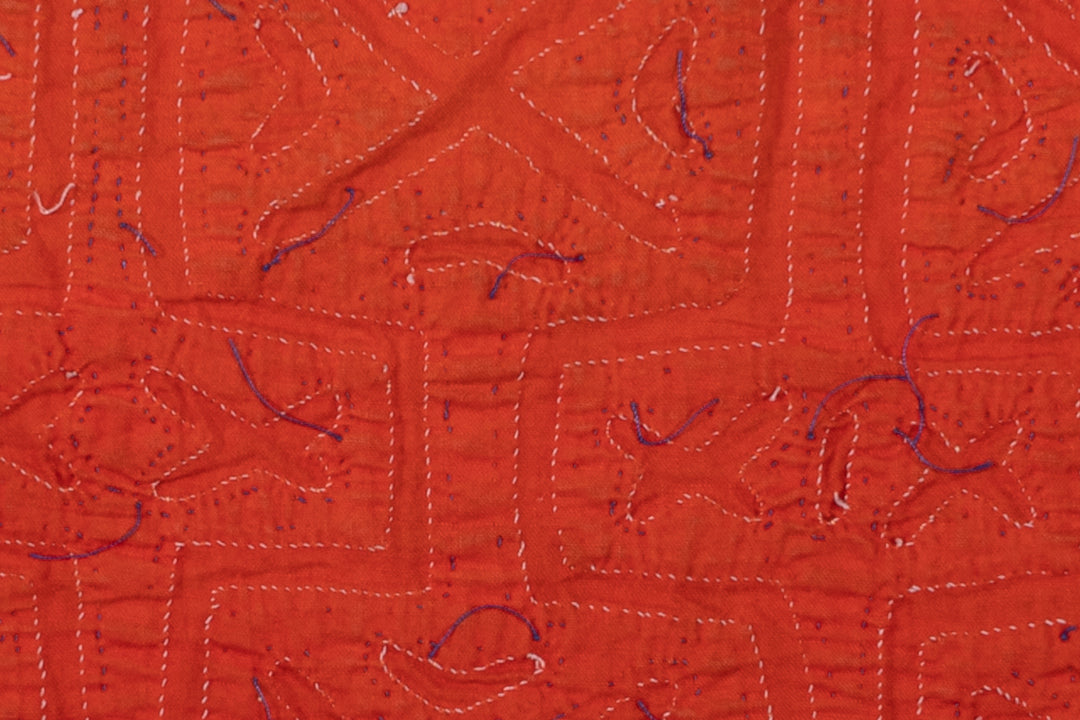 Red White Blue Squares Mola