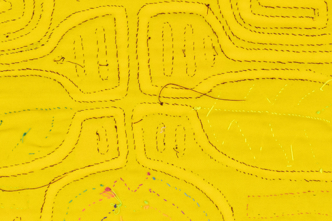 Smiling Tulip Flower Panama Mola