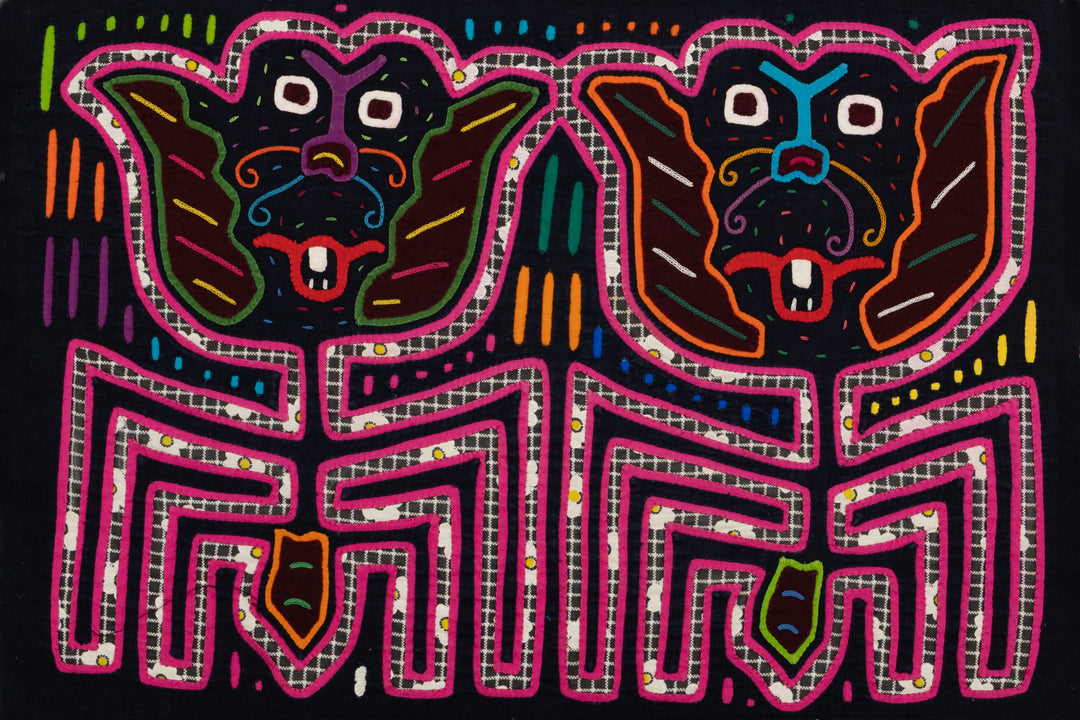 Singing Kitty Cat Panama Mola