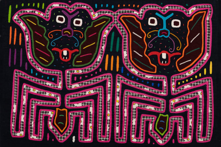 Singing Kitty Cat Panama Mola