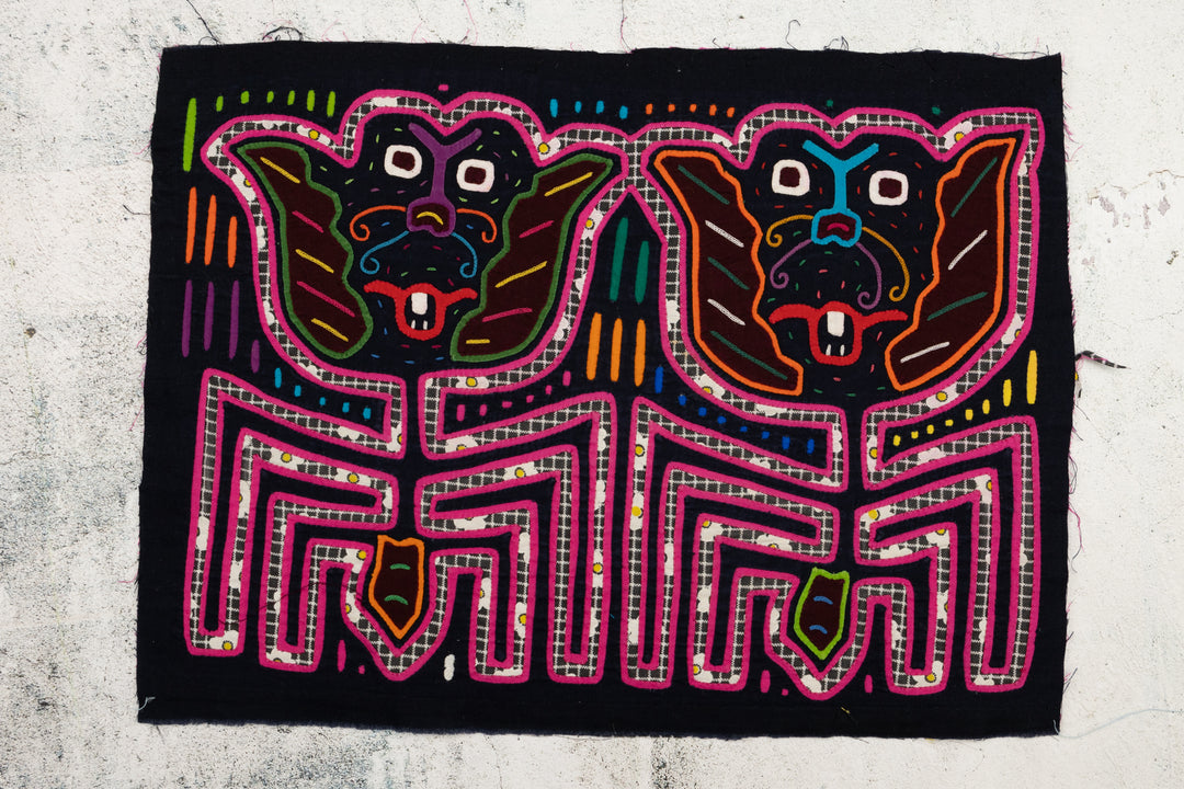 Singing Kitty Cat Panama Mola