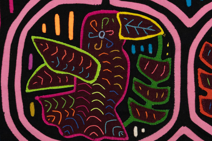 Pink Birdcage Panama Mola