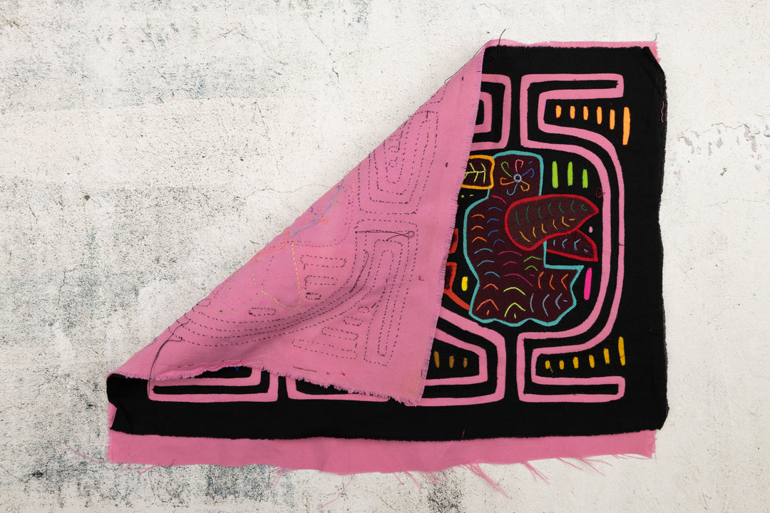 Pink Birdcage Panama Mola