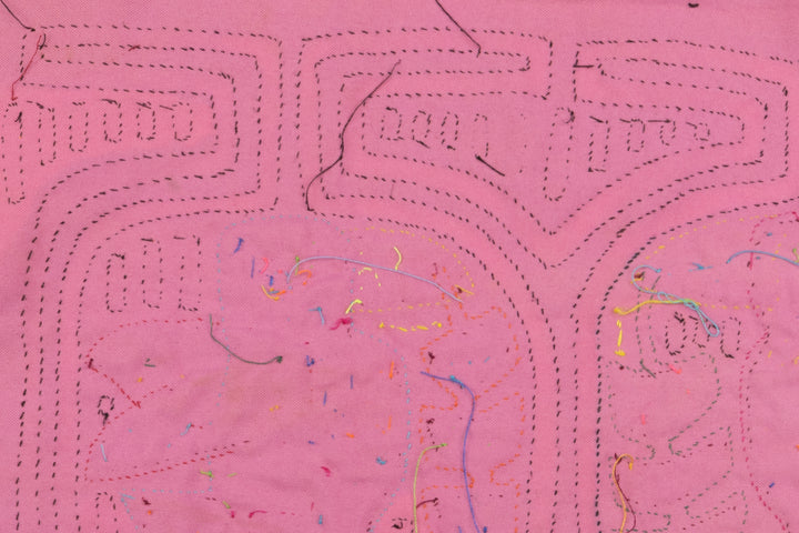 Pink Birdcage Panama Mola