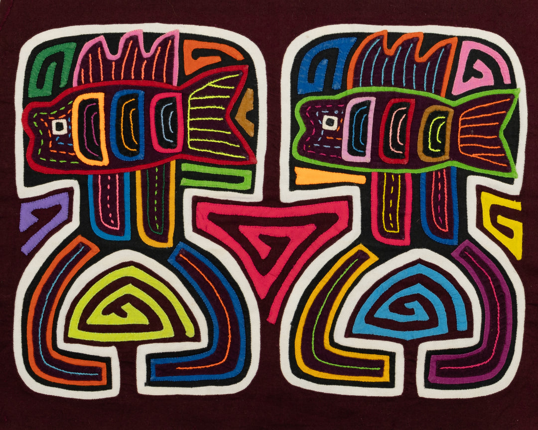 Fish on Pedestal Panama Mola