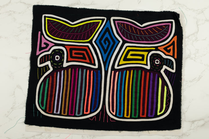 Handmade Tale of Two Tails Panama Mola