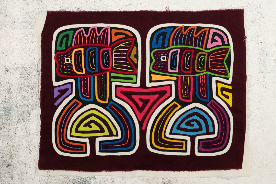 Fish on Pedestal Panama Mola