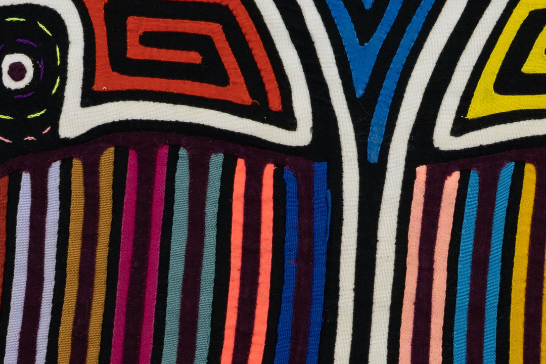 Handmade Tale of Two Tails Panama Mola