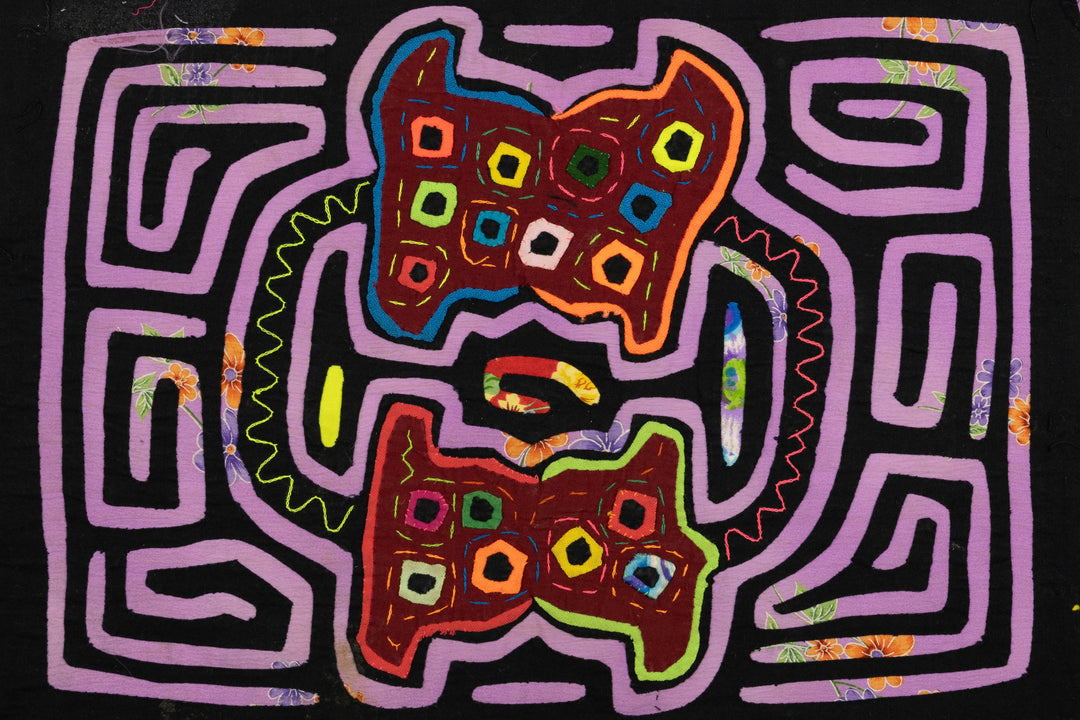 Vintage Purple Flower Background Material Mola