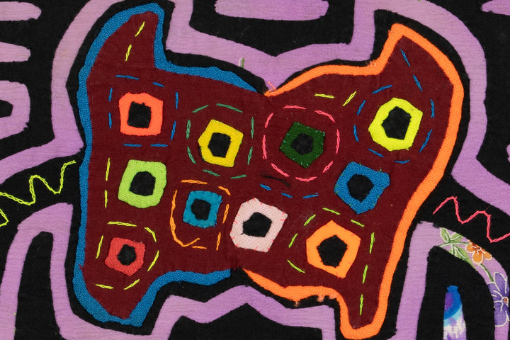 Vintage Purple Flower Background Material Mola