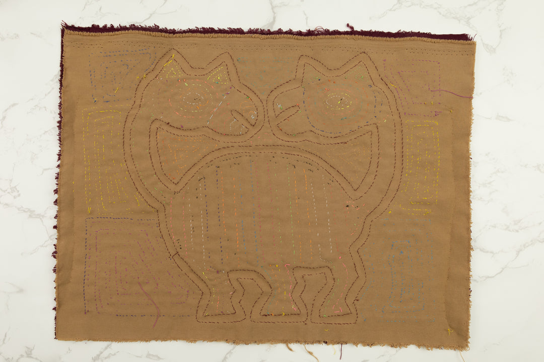 Siamese Puppy Dog Panama Mola