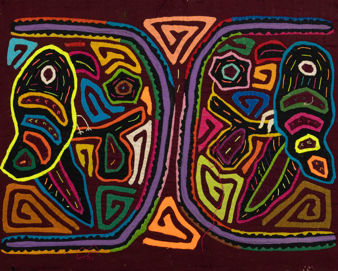 Vintage Parrot Bird Mola