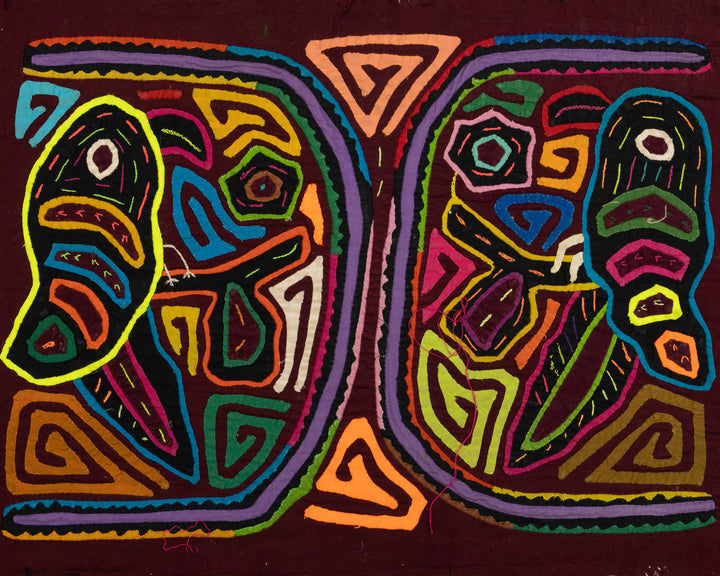 Vintage Parrot Bird Mola