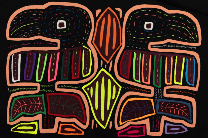 Handmade Toucan Parrot Panama Mola