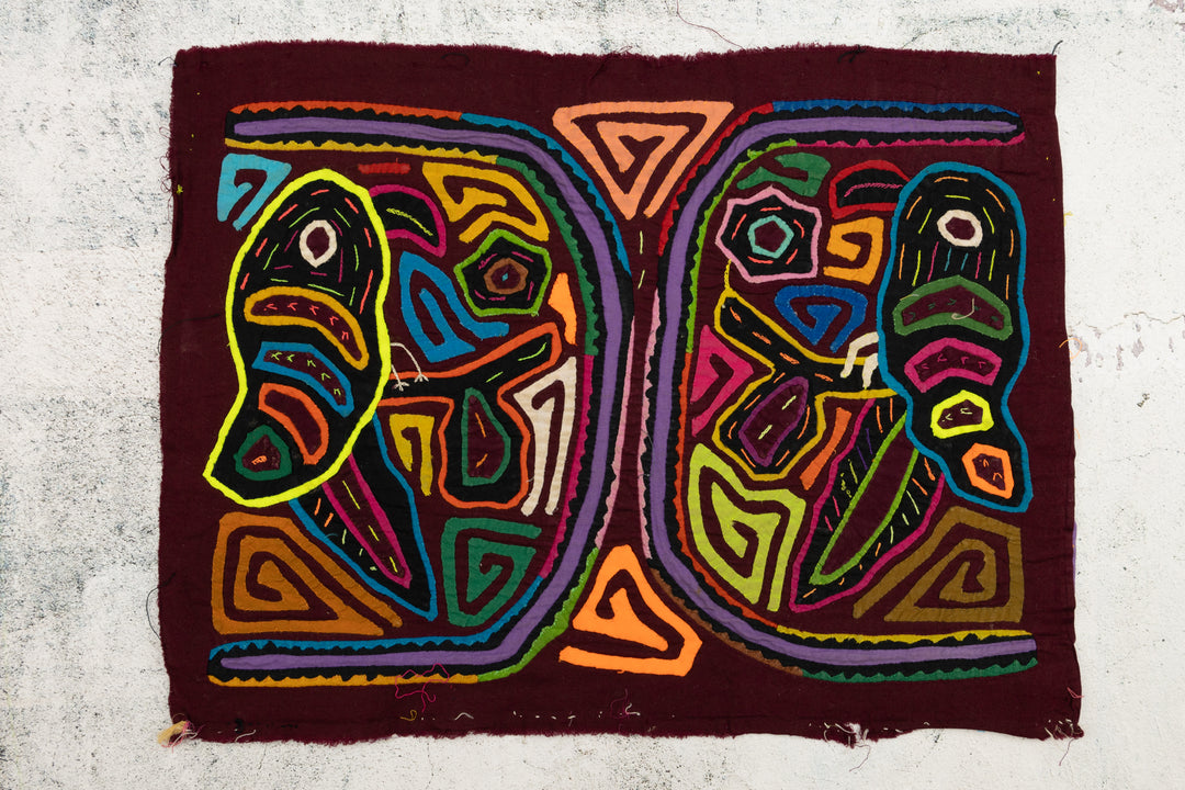 Vintage Parrot Bird Mola