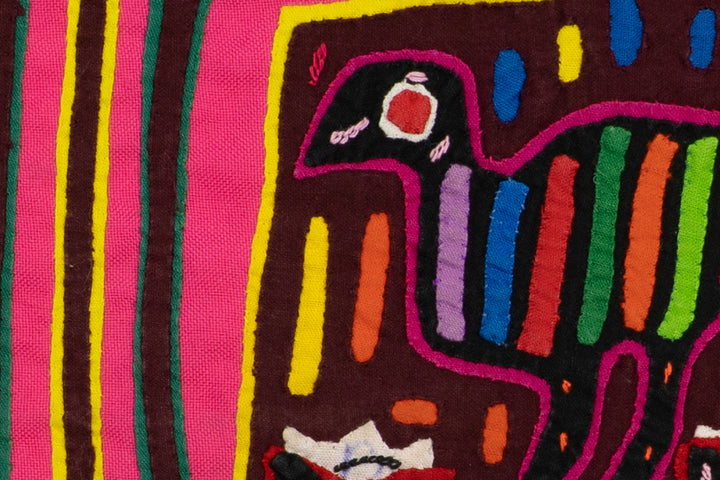 Pink Birdcage Panama Mola