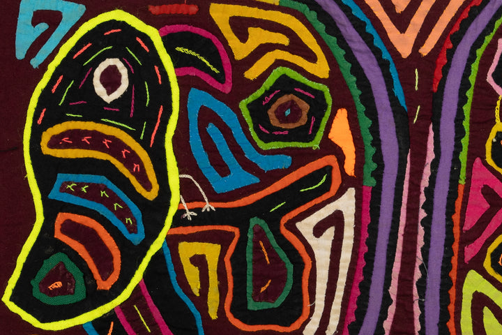 Vintage Parrot Bird Mola