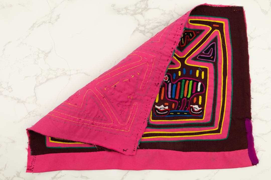 Pink Birdcage Panama Mola