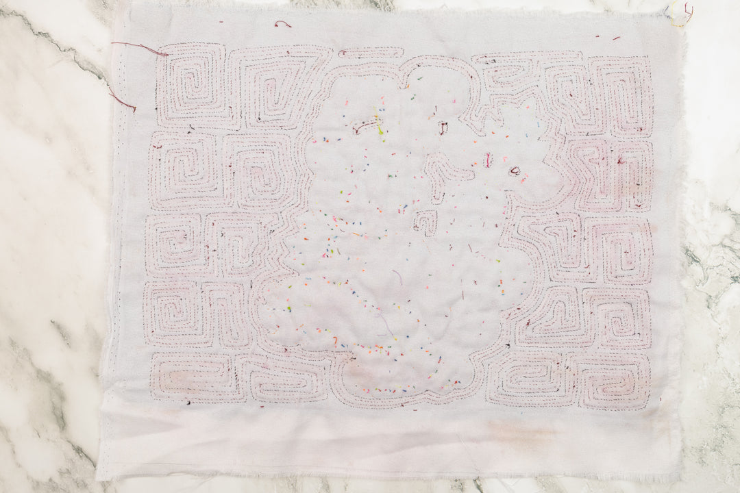 Bunny Rabbit with Carrot Panama Mola