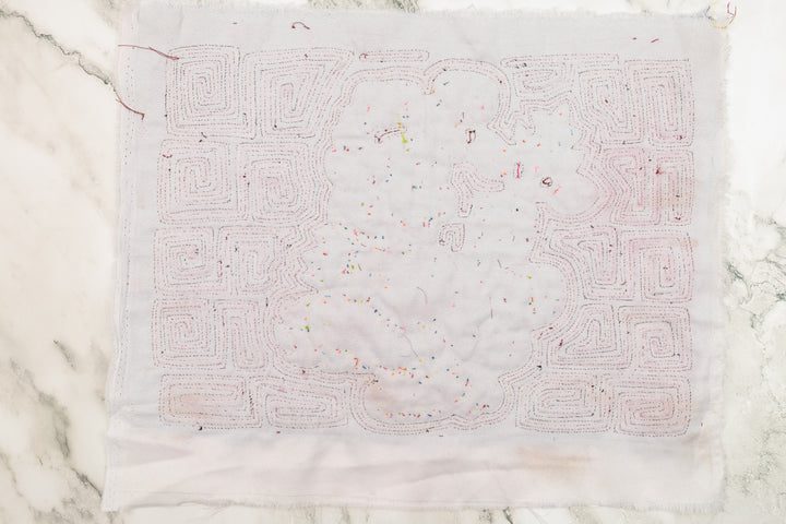 Bunny Rabbit with Carrot Panama Mola