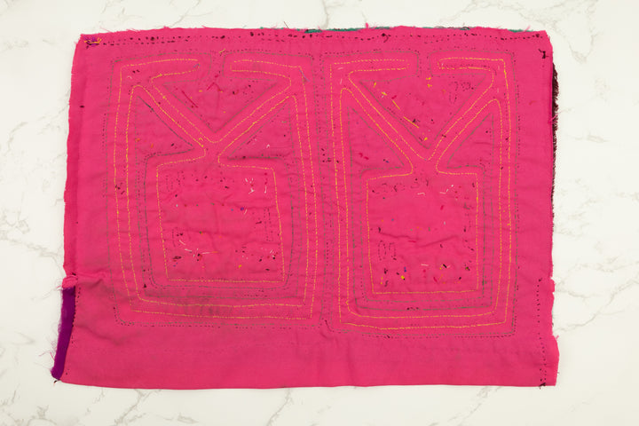 Pink Birdcage Panama Mola