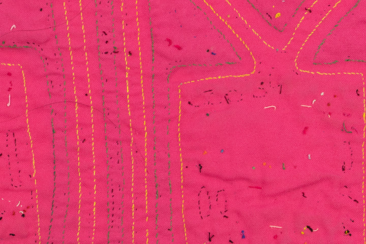 Pink Birdcage Panama Mola