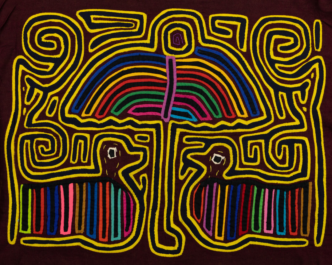 Duck Under Umbrella Panama Mola