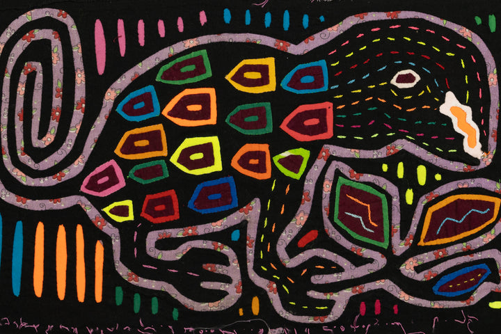 Vintage Gecko Purple Background Material Mola