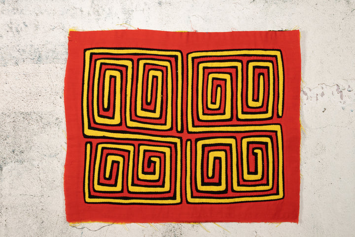 Orange Yellow Black Classic Design Mola